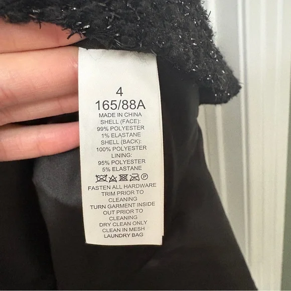 Kate Spade Black Flounce Tweed Dress - Picture 5 of 5